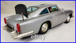 Vintage Gilbert James Bond 007 Aston Martin DB5 11 1/4 Long For Parts Or Repair