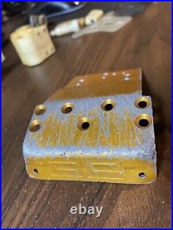 Vintage Gold Metal A Frame RC10 Tub Chassis, Nose Plate & Motor Plate