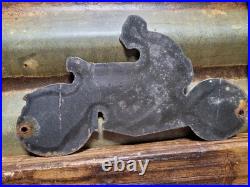 Vintage Goodyear Porcelain Sign Old Automobile Car Parts Dealer Store Motorcycle