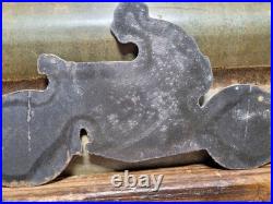 Vintage Goodyear Porcelain Sign Old Automobile Car Parts Dealer Store Motorcycle