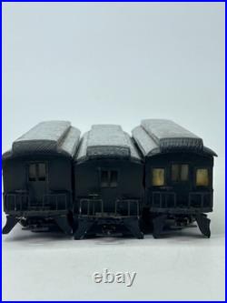 Vintage HO Scale Delaware & Atlantic Wood Passenger Car Set of 3 Parts Repair