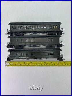 Vintage HO Scale Delaware & Atlantic Wood Passenger Car Set of 3 Parts Repair