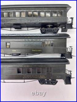 Vintage HO Scale Delaware & Atlantic Wood Passenger Car Set of 3 Parts Repair
