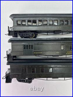 Vintage HO Scale Delaware & Atlantic Wood Passenger Car Set of 3 Parts Repair