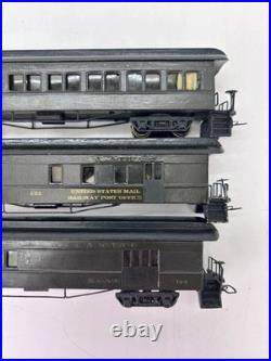 Vintage HO Scale Delaware & Atlantic Wood Passenger Car Set of 3 Parts Repair
