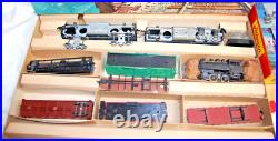 Vintage HO Scale Model Train Cars, Tracks, + More Lot FOR PARTS ONLY XM1586