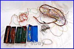 Vintage HO Scale Model Train Cars, Tracks, + More Lot FOR PARTS ONLY XM1586