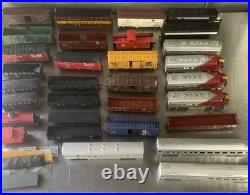 Vintage HO Scale Model Train Lot Cars Locomotives Transformers FOR PARTS AS-IS