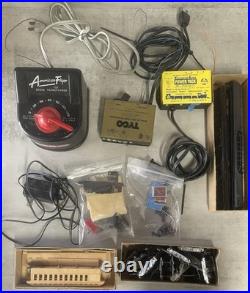 Vintage HO Scale Model Train Lot Cars Locomotives Transformers FOR PARTS AS-IS