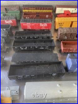 Vintage HO Scale Model Train Lot Cars Locomotives Transformers FOR PARTS AS-IS