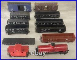 Vintage HO Scale Model Train Lot Cars Locomotives Transformers FOR PARTS AS-IS