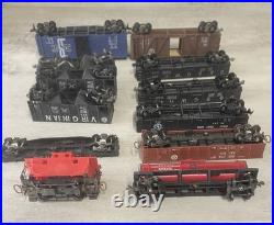 Vintage HO Scale Model Train Lot Cars Locomotives Transformers FOR PARTS AS-IS