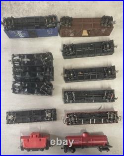 Vintage HO Scale Model Train Lot Cars Locomotives Transformers FOR PARTS AS-IS