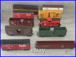 Vintage HO Scale Model Train Lot Cars Locomotives Transformers FOR PARTS AS-IS