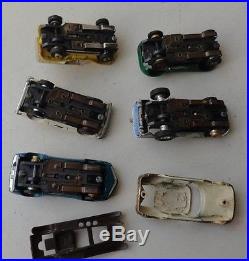 Vintage HO Scale Slot Car Parts Lot junk Yard Bones engine bodies pieces chassis
