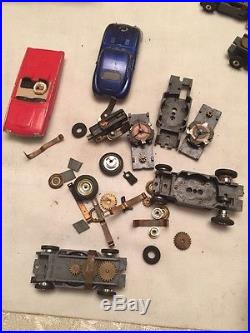Vintage HO Slot Car Junkyard Body Lot Parts Fix Modify Repair Wheels Tyco Aurora
