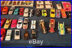 Vintage HO Slot Race Car & Chassis Body Parts Lot Aurora AFX Tyco bone yard