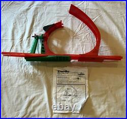 Vintage HUGE Darda Motors Lot Race Track Parts Pieces 3 Cars Wind Up Toy Racecar