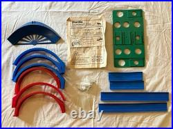 Vintage HUGE Darda Motors Lot Race Track Parts Pieces 3 Cars Wind Up Toy Racecar