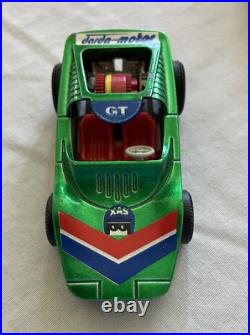 Vintage HUGE Darda Motors Lot Race Track Parts Pieces 3 Cars Wind Up Toy Racecar