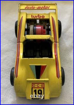 Vintage HUGE Darda Motors Lot Race Track Parts Pieces 3 Cars Wind Up Toy Racecar