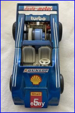 Vintage HUGE Darda Motors Lot Race Track Parts Pieces 3 Cars Wind Up Toy Racecar