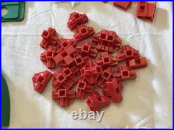 Vintage HUGE Darda Motors Lot Race Track Parts Pieces 3 Cars Wind Up Toy Racecar