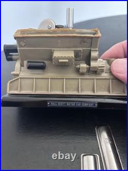 Vintage Hall Scott Motor Car Company Engine Table Strike Lighter Rare For Parts