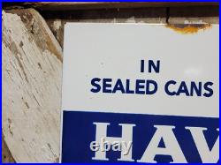 Vintage Havoline Porcelain Sign Car Motor Oil Service Auto Parts Garage 1934 Vintage Havoline Porcelain Sign Car Motor Oil Service Auto Parts Garage 1934