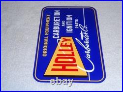 Vintage Holley Carburetor & Auto Car Ignition Parts 12 Metal Gasoline Oil Sign