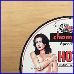 Vintage Hot Rod Services Porcelain Sign Auto Car Parts Dealer Station Pump Plate