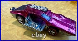 Vintage Hot Wheels Redline 1970 Side Kick US Magenta Moving Parts Work