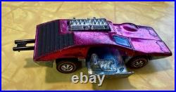 Vintage Hot Wheels Redline 1970 Side Kick US Magenta Moving Parts Work