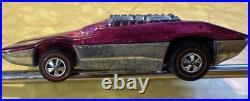 Vintage Hot Wheels Redline 1970 Side Kick US Magenta Moving Parts Work