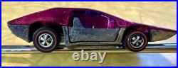 Vintage Hot Wheels Redline 1970 Side Kick US Magenta Moving Parts Work