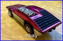 Vintage Hot Wheels Redline 1970 Side Kick US Magenta Moving Parts Work