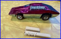 Vintage Hot Wheels Redline 1970 Side Kick US Magenta Moving Parts Work