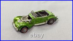 Vintage Hot Wheels Redline Classic Cord 1970 USA Light Apple Green Missing Parts
