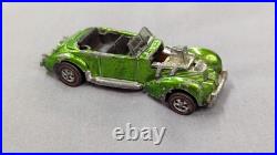 Vintage Hot Wheels Redline Classic Cord 1970 USA Light Apple Green Missing Parts
