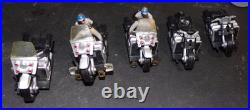 Vintage Ideal 1981 Chips Slot Car Lot Highway Patrol Cycle For Parts Or Repair