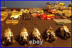 Vintage Ideal 1981 Chips Slot Car Lot Highway Patrol Cycle For Parts Or Repair