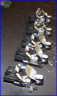 Vintage Ideal 1981 Chips Slot Car Lot Highway Patrol Cycle For Parts Or Repair