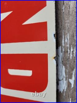 Vintage Iskenderian Porcelain Sign 30 Old Poly Dyne Car Auto Parts Profile Cams