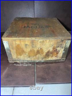 Vintage Jaguar Motors 1950s/1960s Original Carburetor/ Car Parts Wooden Box