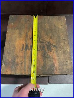 Vintage Jaguar Motors 1950s/1960s Original Carburetor/ Car Parts Wooden Box