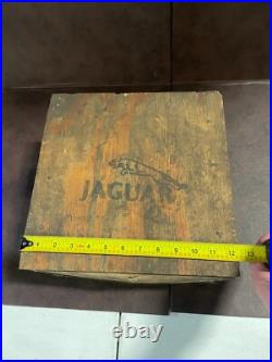 Vintage Jaguar Motors 1950s/1960s Original Carburetor/ Car Parts Wooden Box