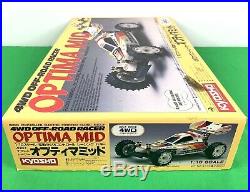 Vintage KYOSHO RC Car Buggy 4WD Optima Mid, Box Only, 3135