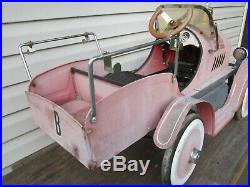 Vintage Kalee Fire Truck Pedal Car (parts/fix) Pink Pedal Car Toy