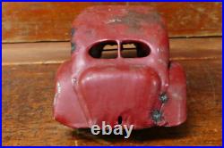 Vintage Kingsbury Lincoln Zephyr Windup Pressed Steel Sedan Car Parts/Restore
