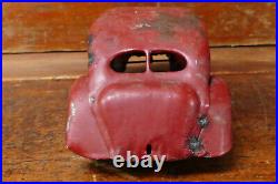 Vintage Kingsbury Lincoln Zephyr Windup Pressed Steel Sedan Car Parts/Restore